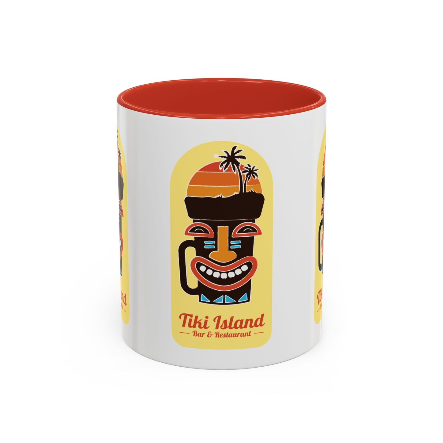 Copy of Tiki Island Accent Coffee Mug, 8 Colors - Fun Tropical Drinkware for Beach Vibes, Yellow