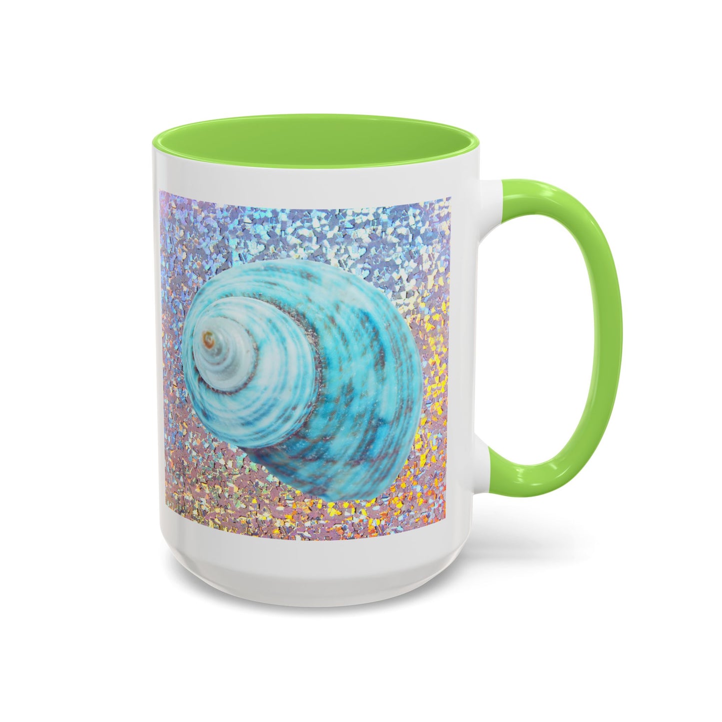 Colorful Mugs (11oz, 15oz), Disco Jade Turbo Shell