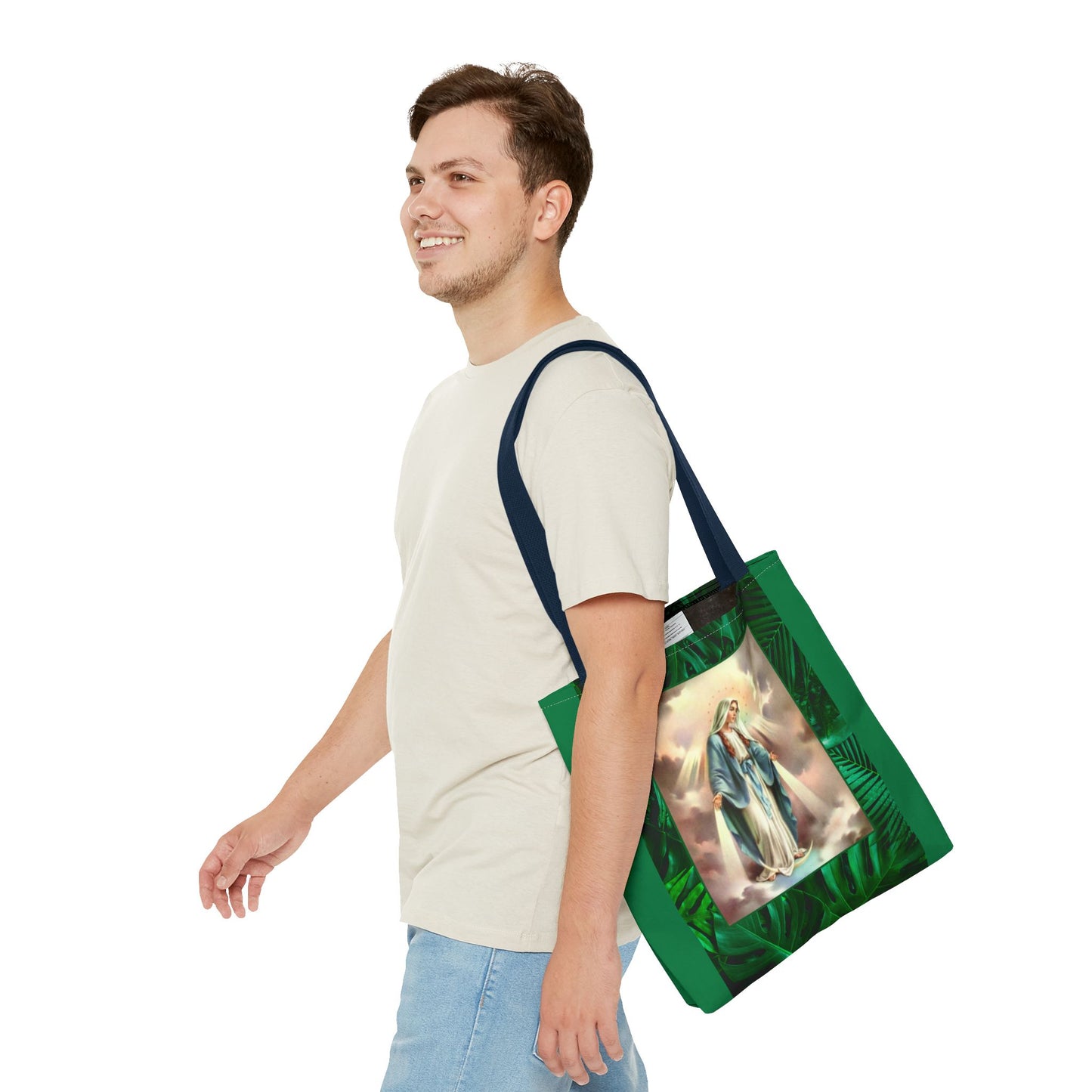 Religious Our Lady of Grace Tropical Tote Bag - 3 Sizes