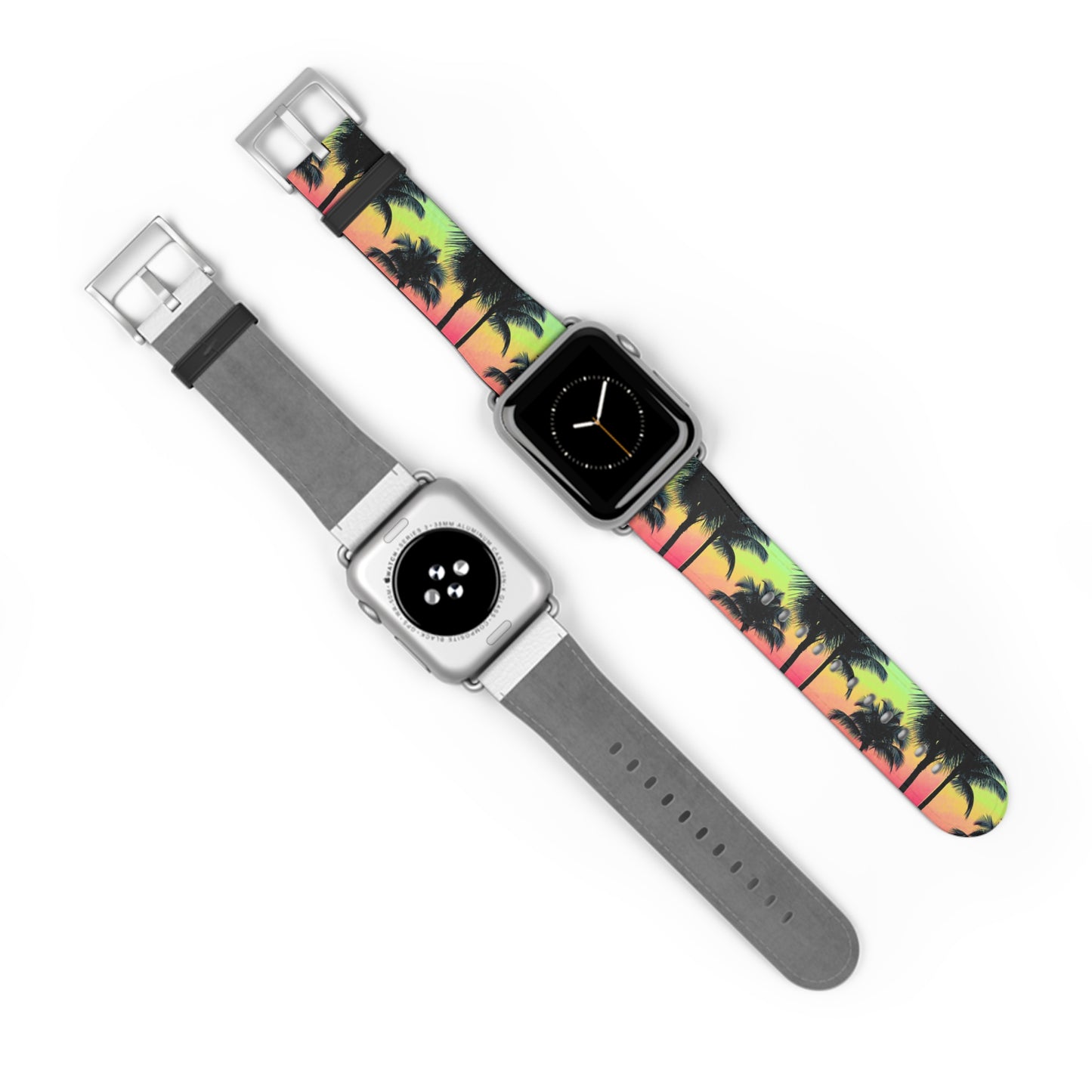 Apple Watch Band - Tropical Palm Glow Sangria