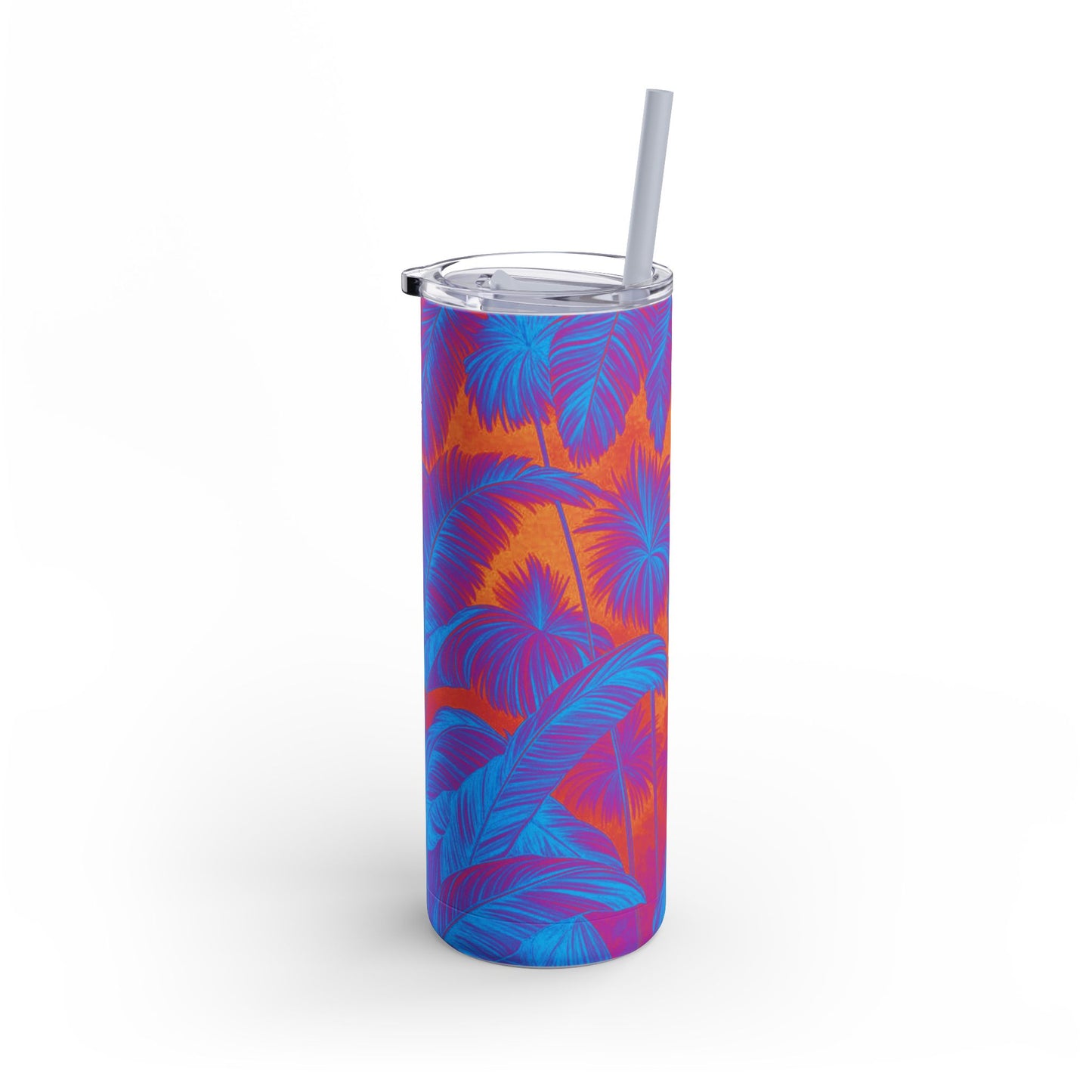 20oz Matte Tumbler, 7 Colors - Stylish Travel Cup - Palm Serenity, Heatwave