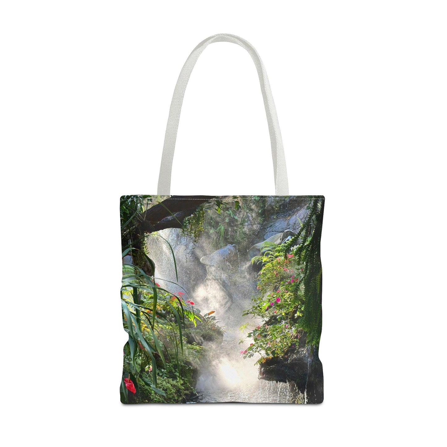 Tropical Misty Rainforest River Tote Bag - 3 Sizes