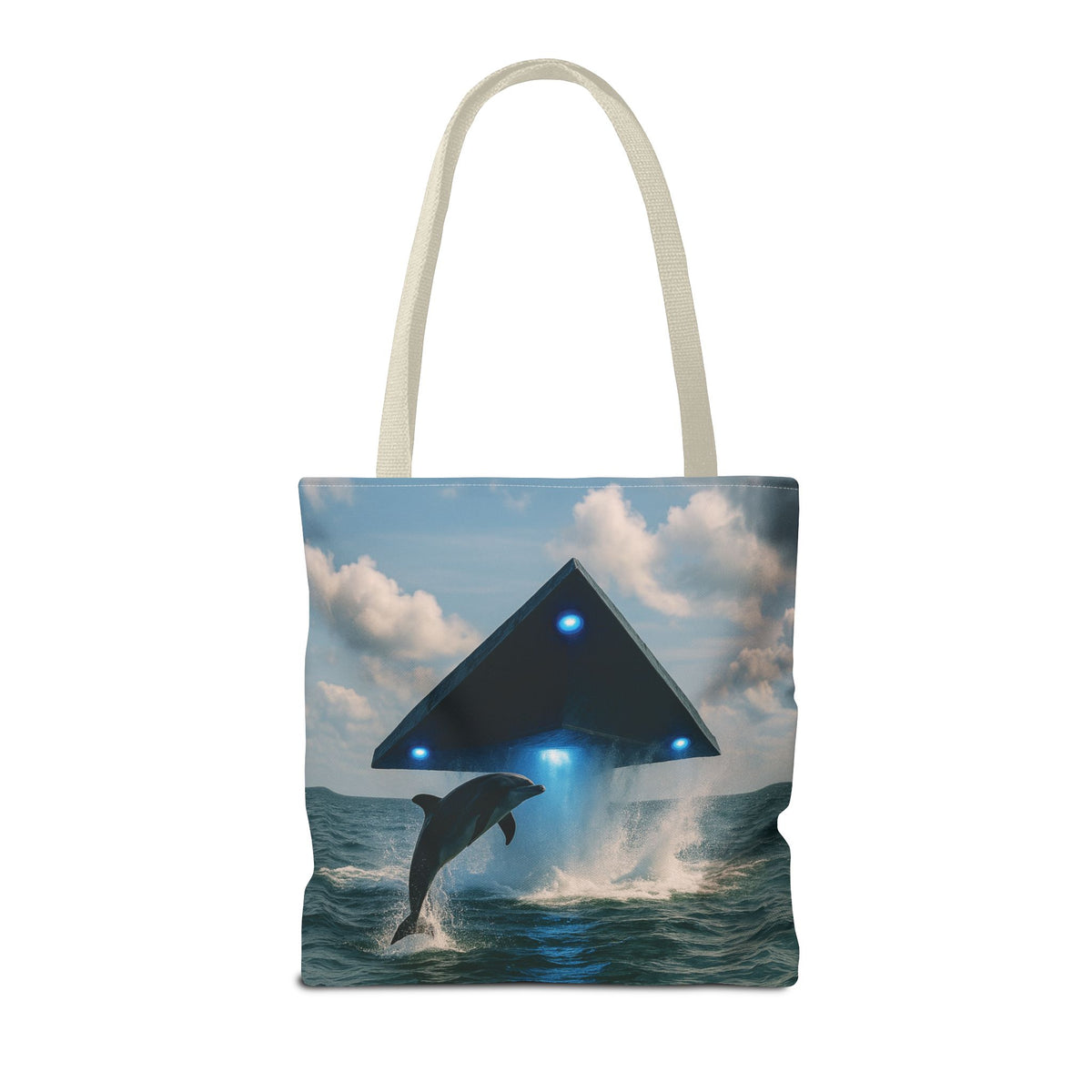 UFO and Dolphiin Tote Bag - 3 Sizes