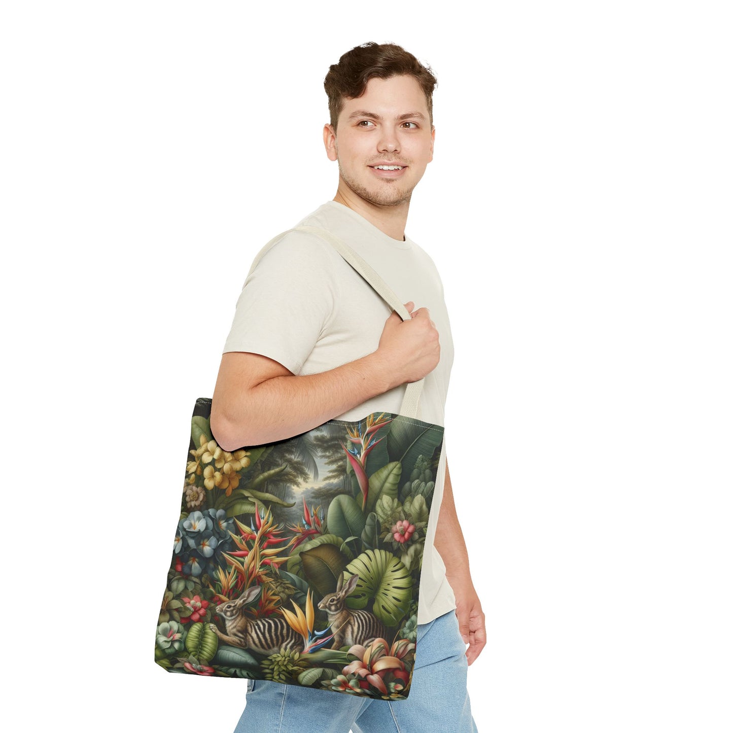 Rainforest Rabbit Outing Tote Bag - 3 Sizes