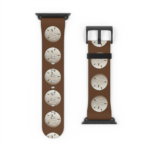 Apple Watch Band - Sand Dollar Parade, brown