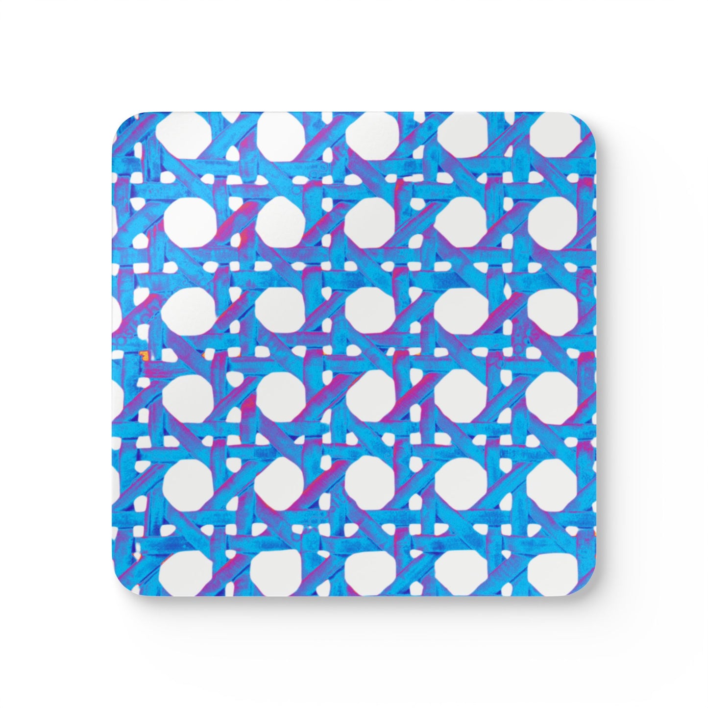 Coaster Set -  Turquoise Pop Beach Chair Wicker