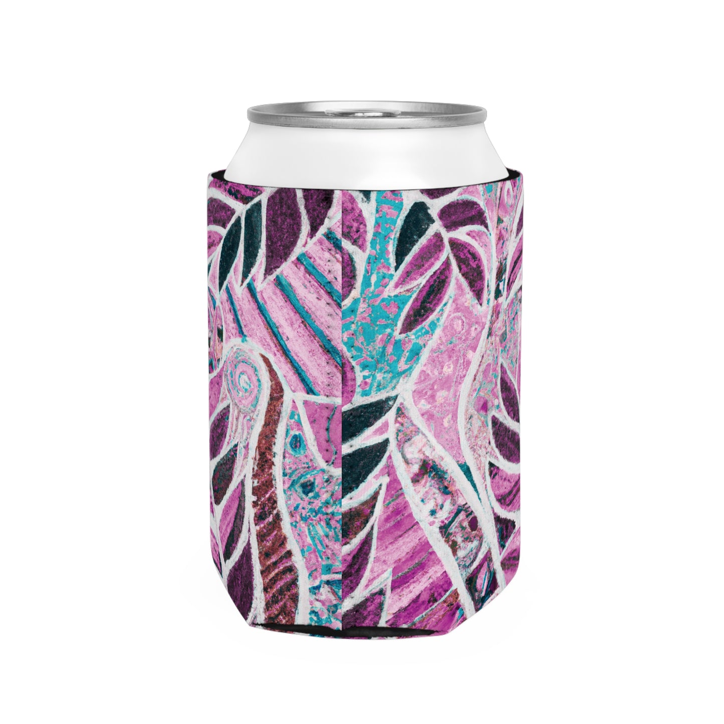 Amazon Whimsy/Pink Can Cooler Sleeve - Perfect for Outdoor Picnics