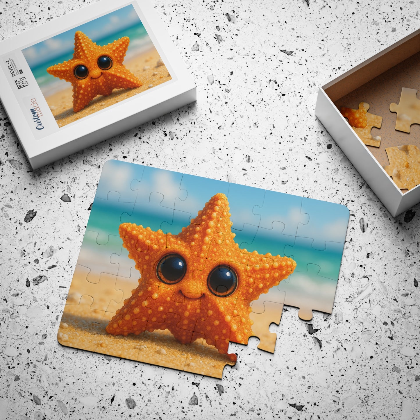 Tropical Paradise Kids' Puzzle - 30-Piece Puzzle for Fun and Learning / Baby Starfish