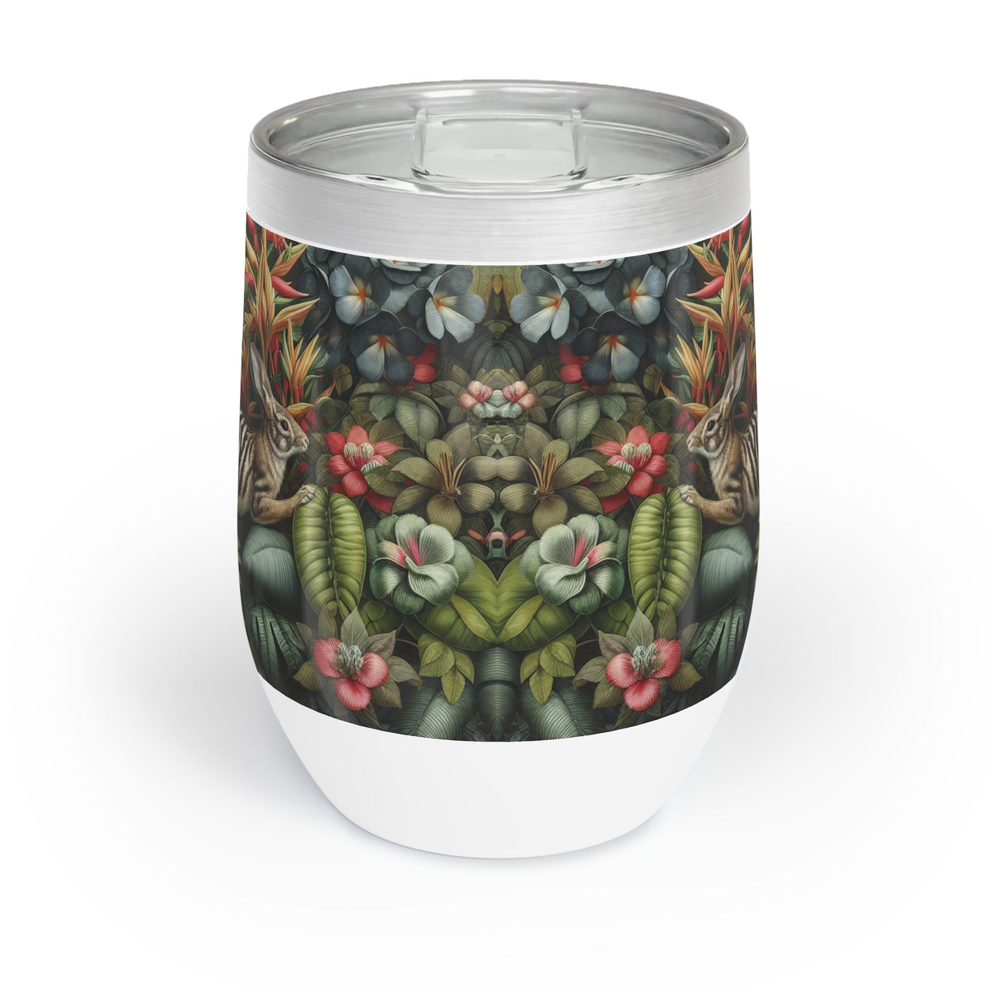 Chill Wine Tumbler with Rainforest Rabbit Outing