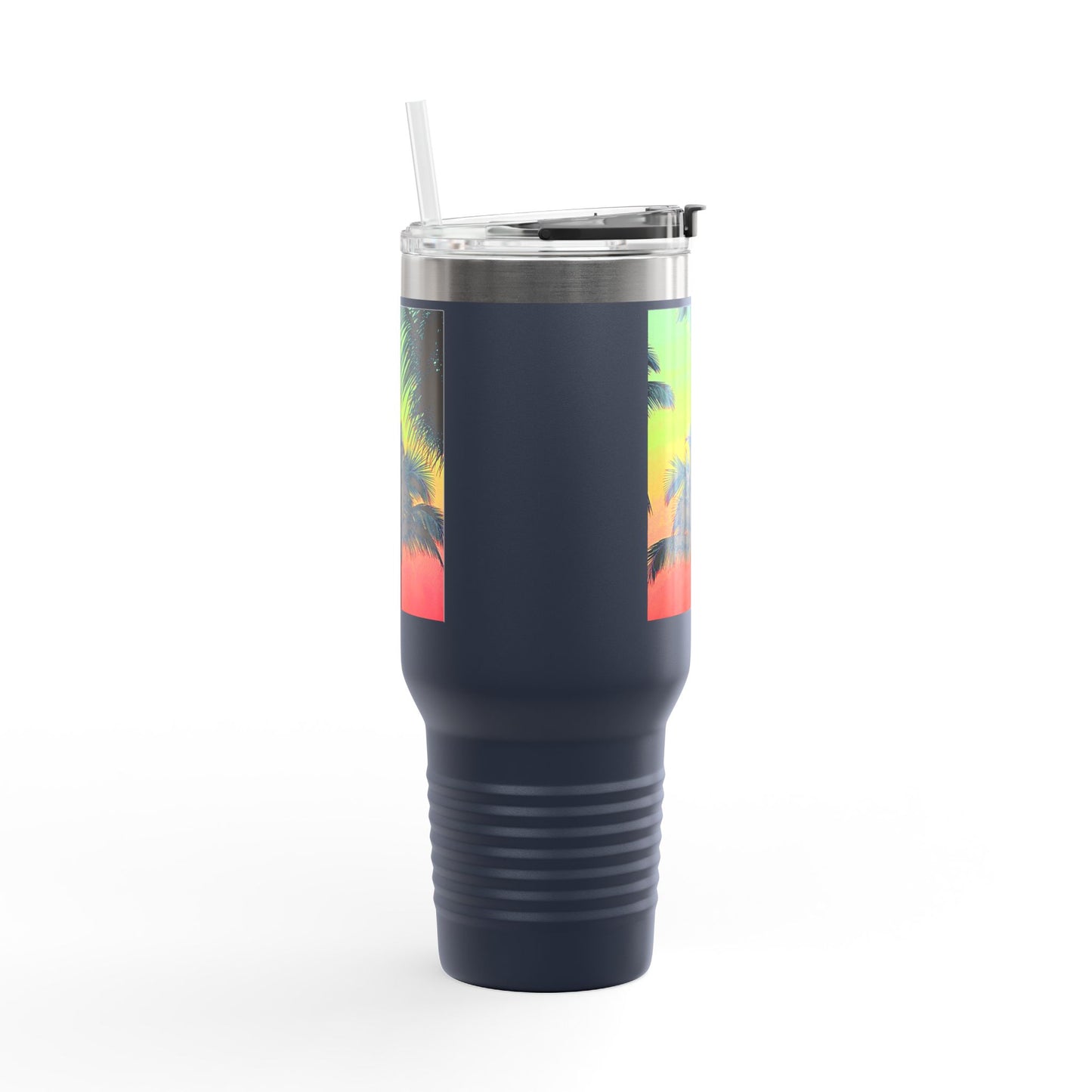 Insulated Travel Mug, 40oz / Palm Glow Sangria - Perfect for Outdoor Adventures