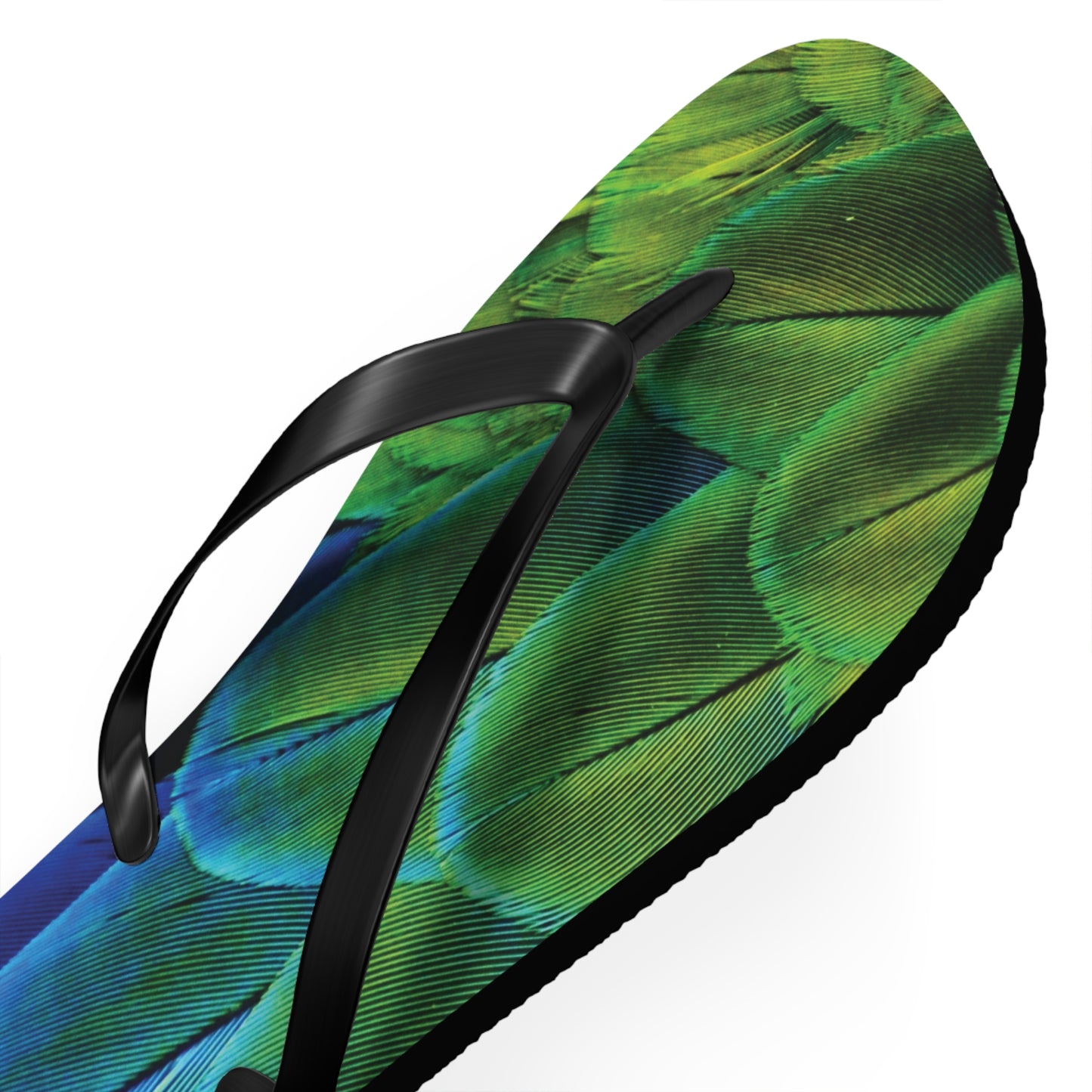 Flip Flops - Shimmering Peacock Plumes