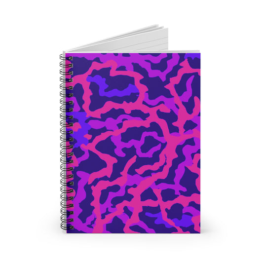 Spiral Notebook - Coral Threads/Heatwave