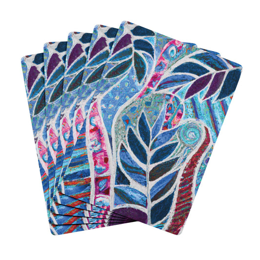 Poker Playing Cards - Amazon Whimsy, Blue