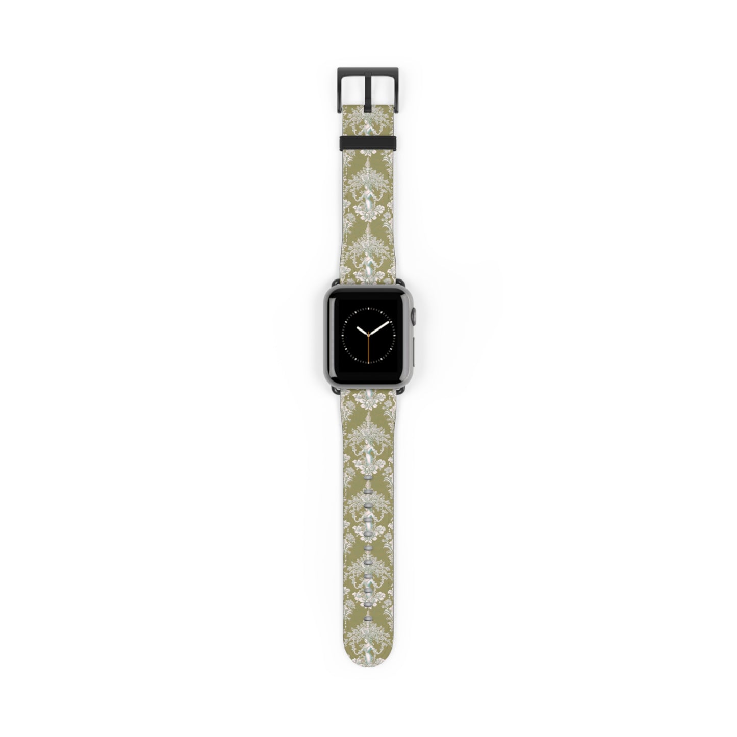 Apple Watch Band - Pearl Lady Toile, highland green