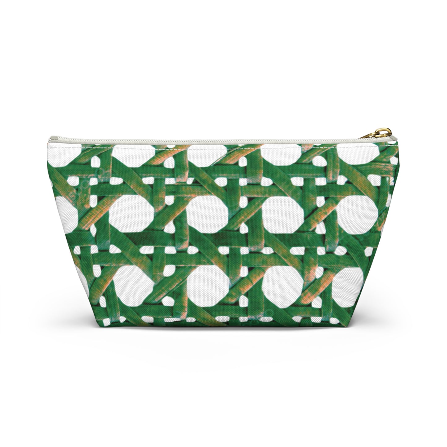 Tropical Accessory Pouch, 2 sizes | Makeup Bag | Perfect for Travel & Everyday Use / Beach Chair Wicker, Green