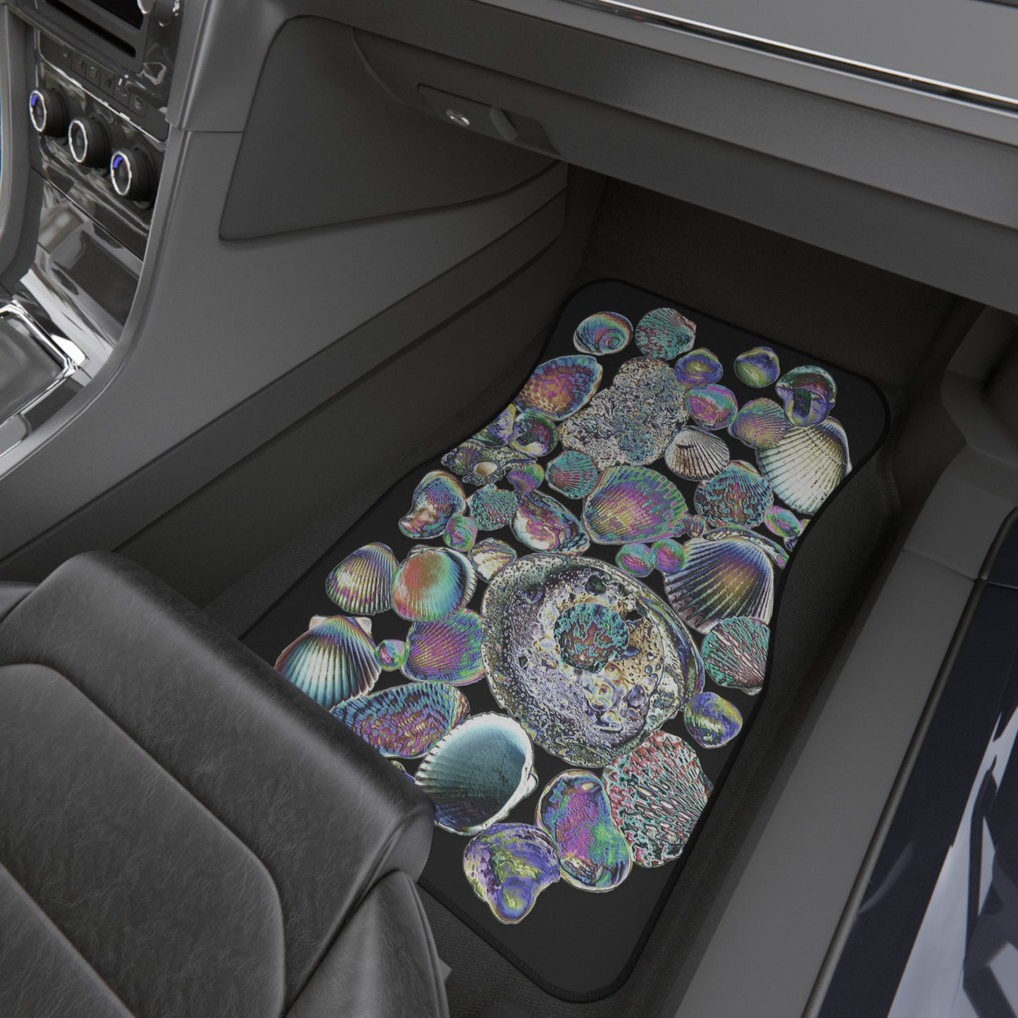 Heatwave Seashell Collection Car Floor Mats - SET of 4, Front and Back