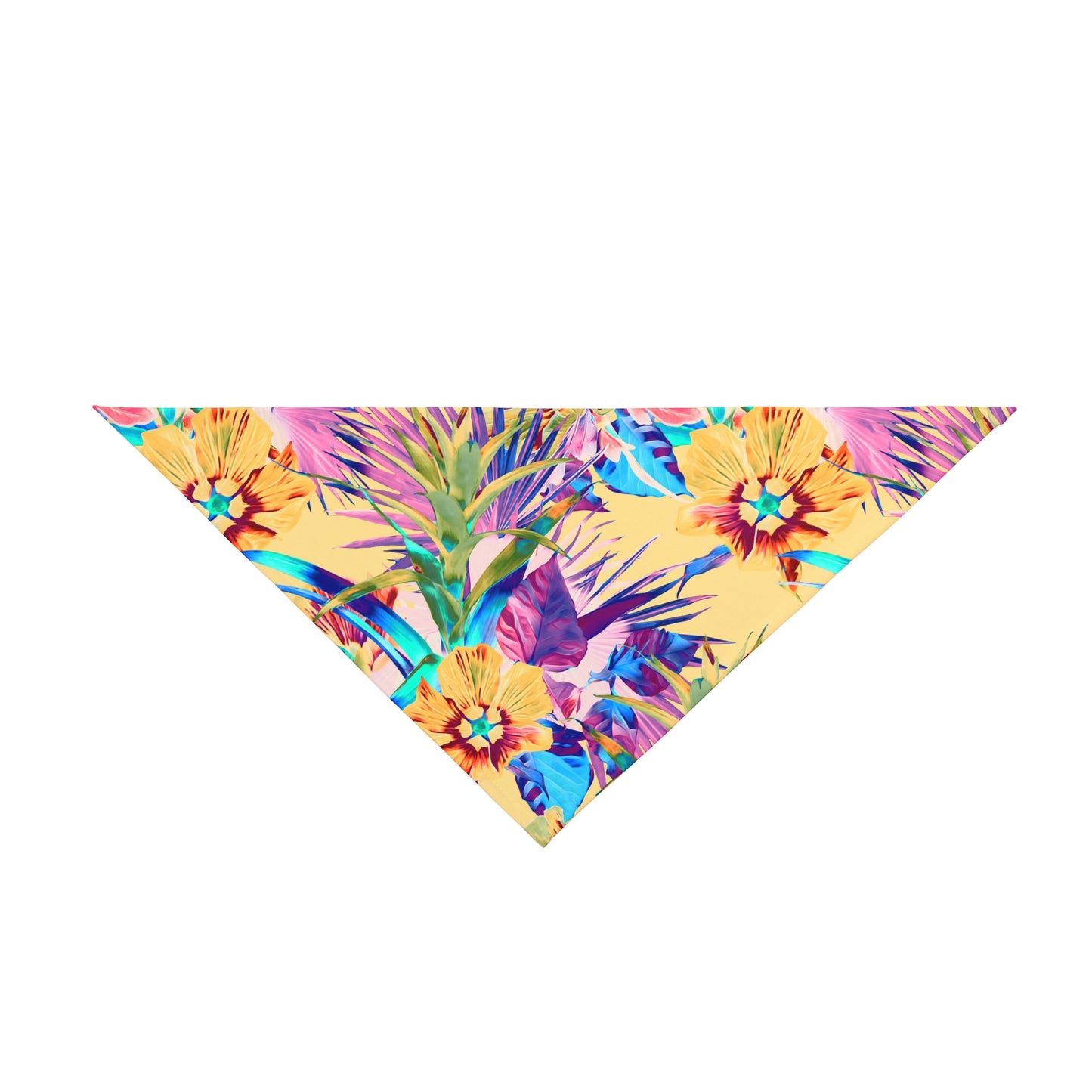 Sorbet Plant Palooza Tropical Pet Bandana, 2 Sizes - Stylish accessory for dogs & cats