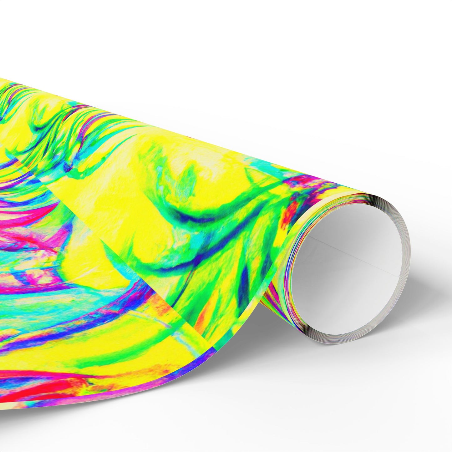 Wrapping Paper - Tropical Gift Wrap for All Occasions, 3 Sizes/2 Finishes / Tropical Doodles, Yellow