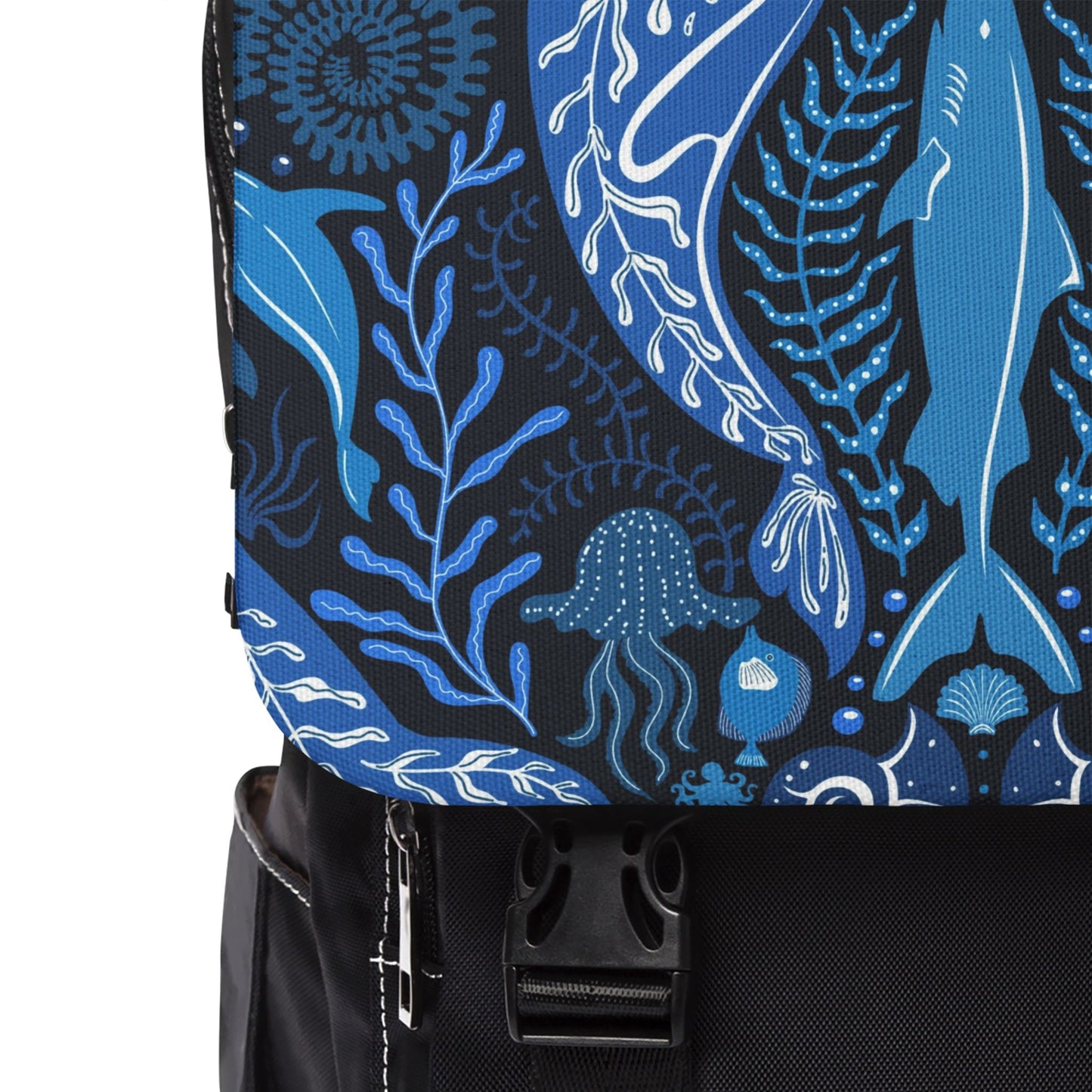 Tropical Ocean Casual Backpack - Perfect for Everyday Adventures / Mystic Ocean, Blue