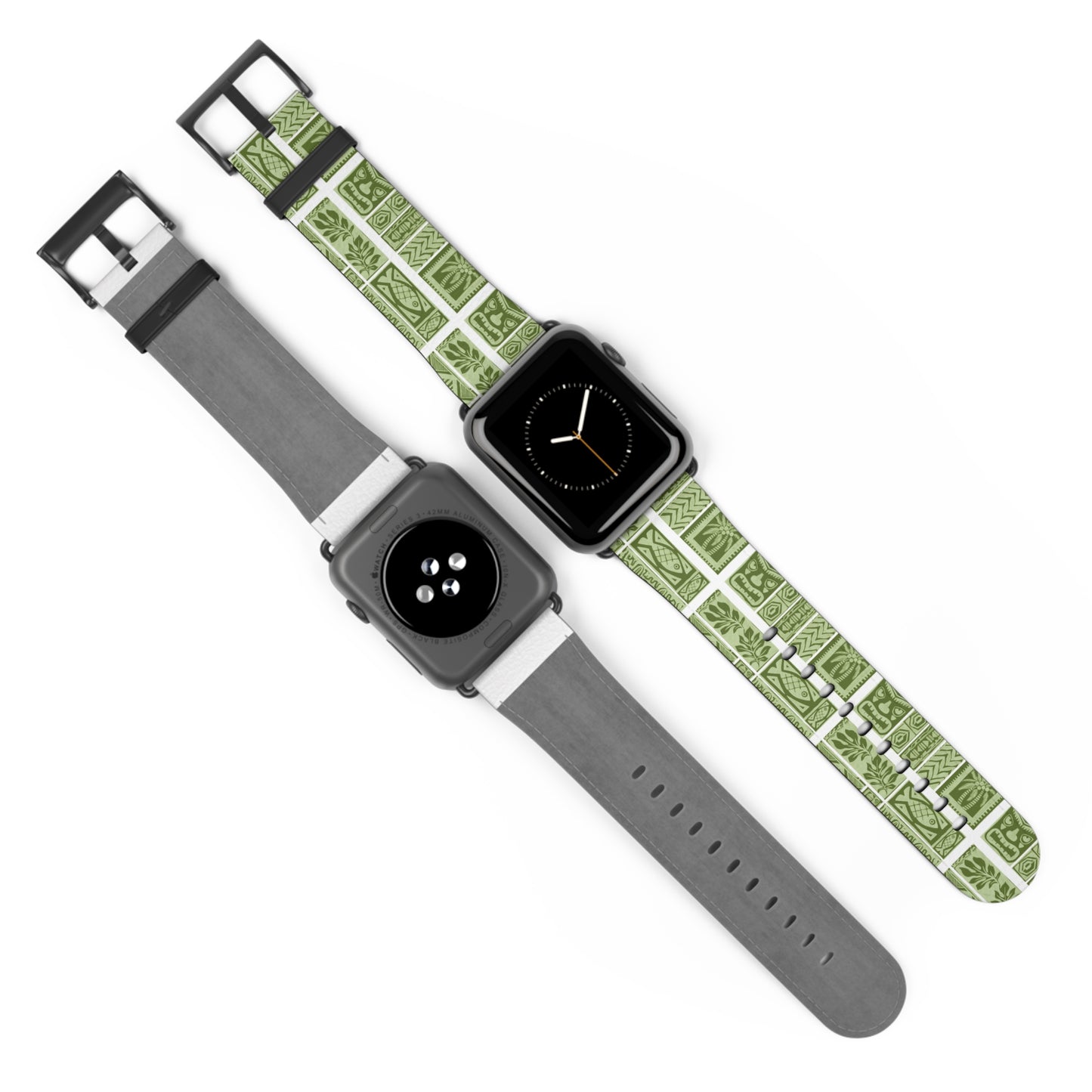 Apple Watch Band - Green Tiki Motifs