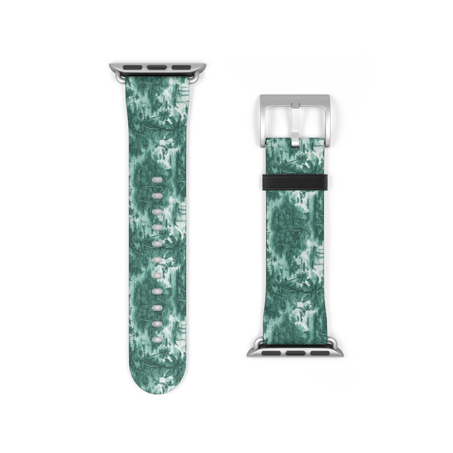 Apple Watch Band - Tropical Toile, evergreen