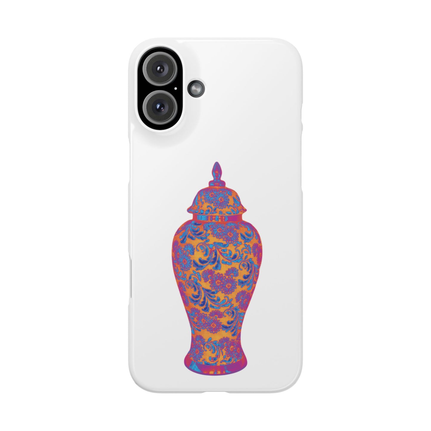 Slim Phone Cases - Heatwave Ginger Jar, white