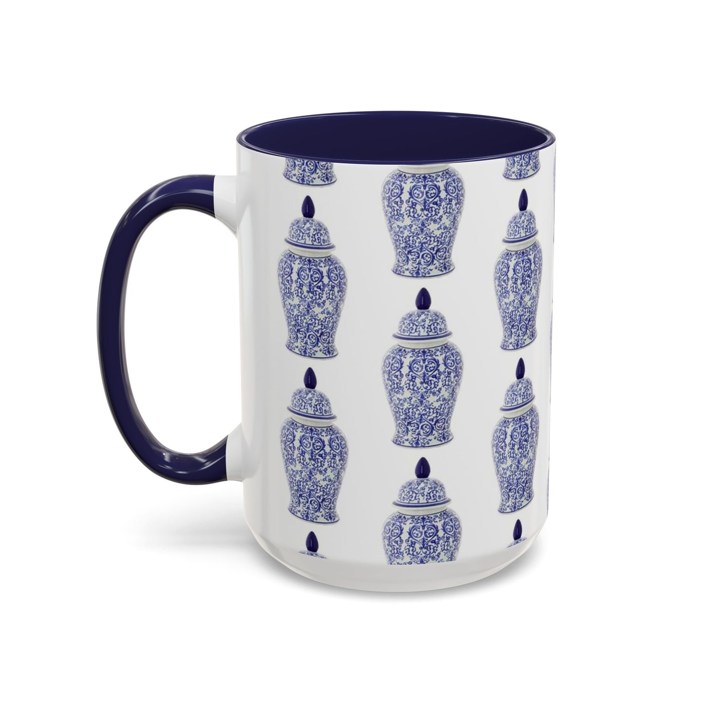 Accent Coffee Mug (11, 15oz), Blue Ginger Jar, Various Colors