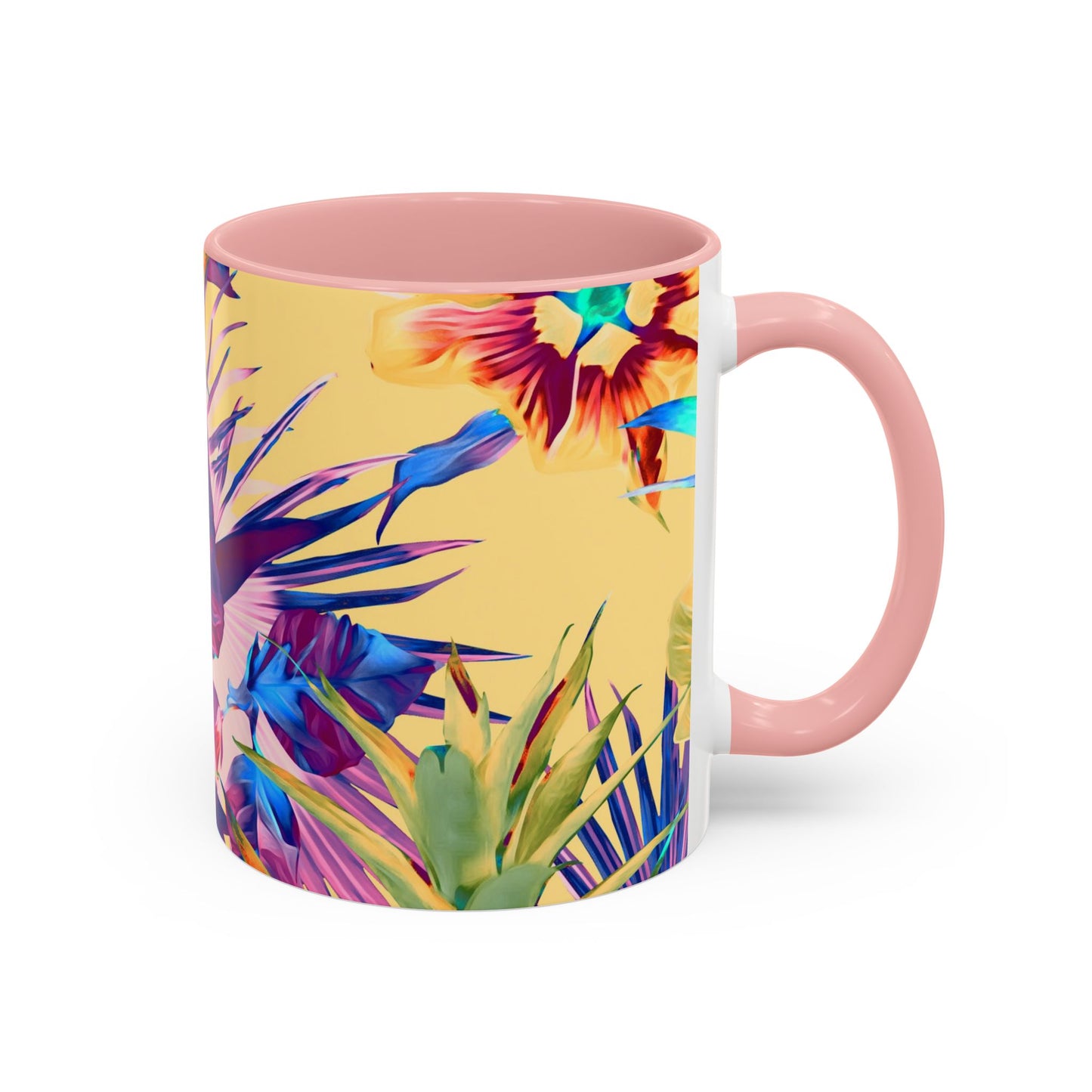 Accent Coffee Mug (11, 15oz), Plant Palooza, orange sherbet / Various Colors