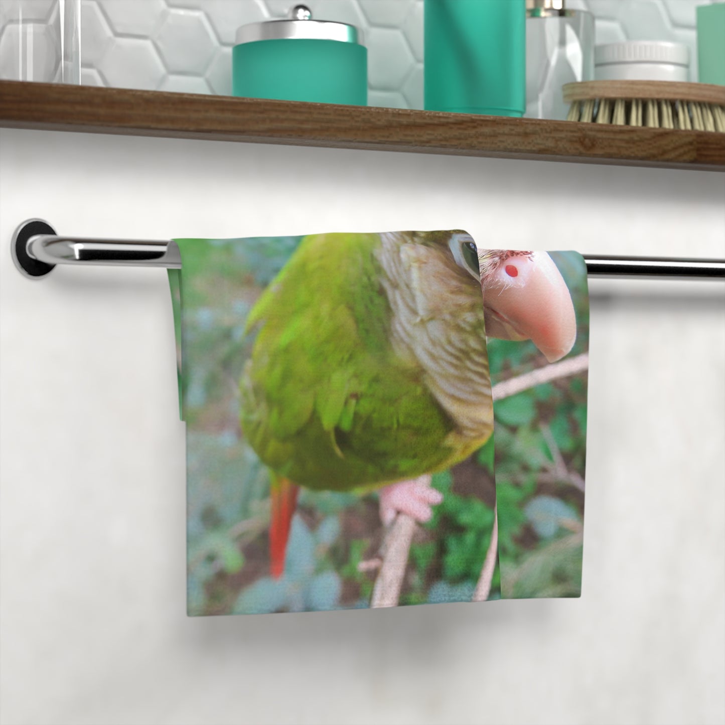 Face Towel - Watchful Parrot