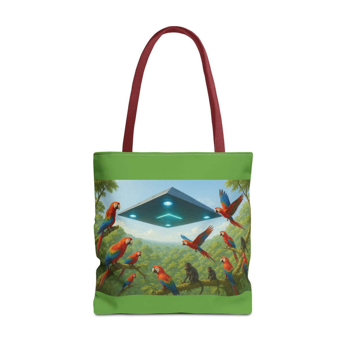 UFO and Macaws Tote Bag - 3 Sizes