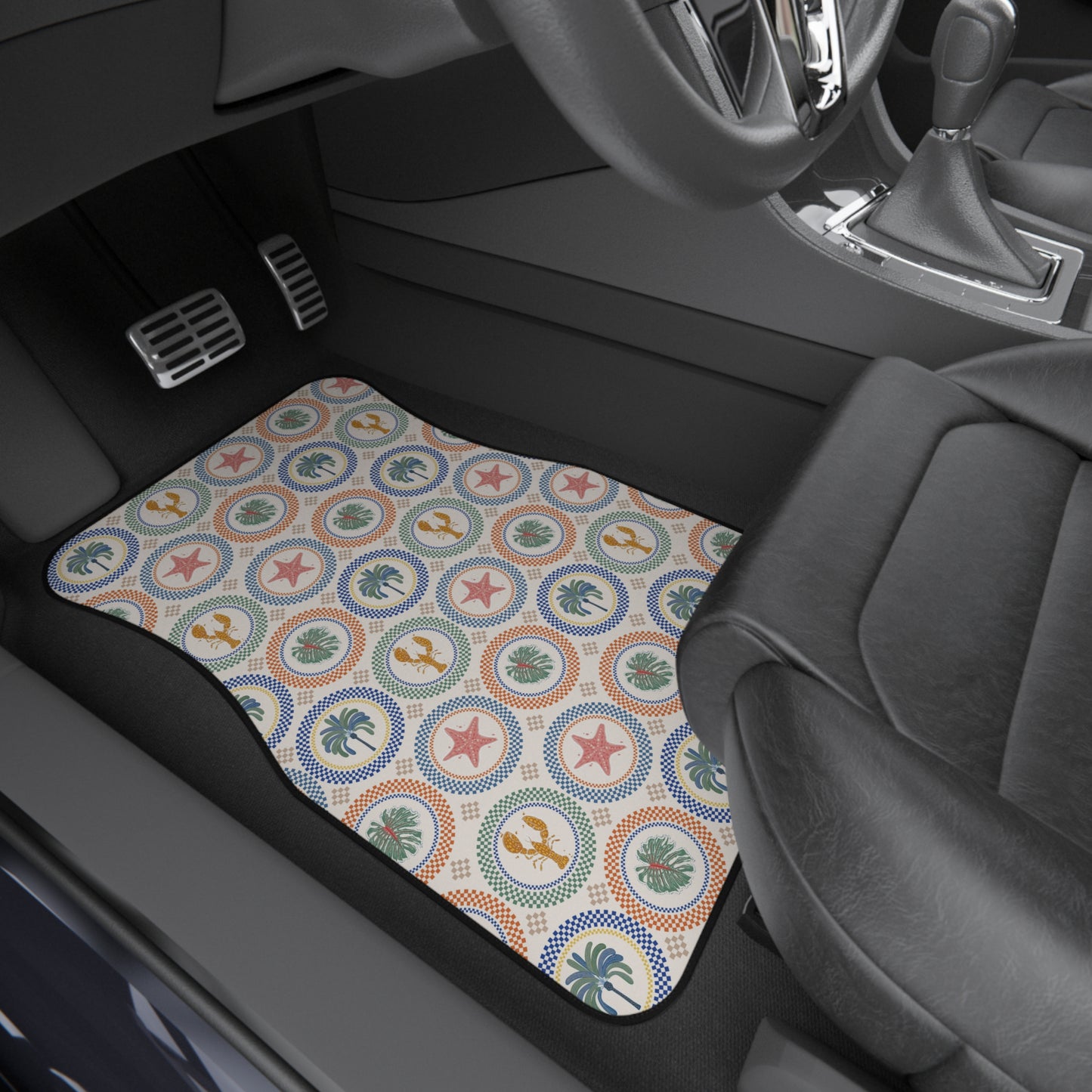 Mosaic Tropi Life Car Floor Mats - SET of 2