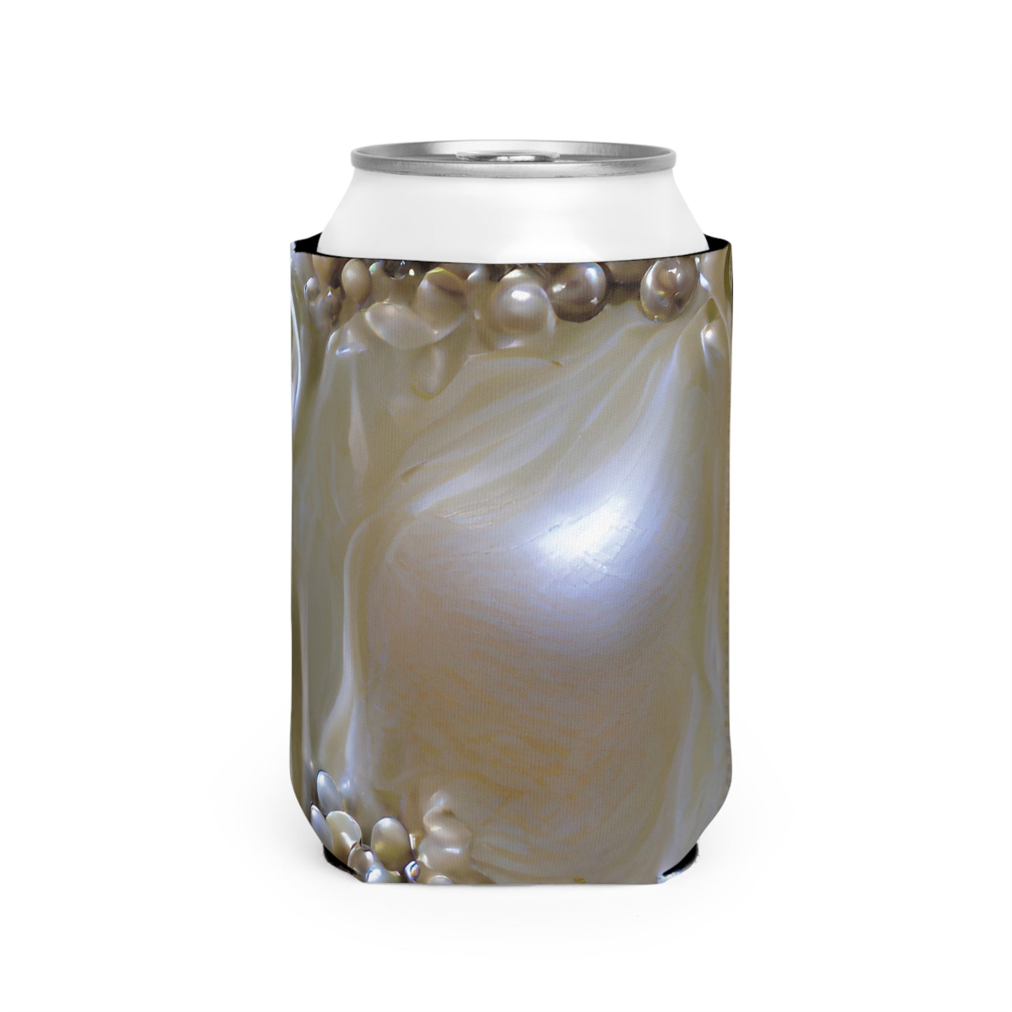 Fantasy Natural Pearl Luster Can Cooler Sleeve - Perfect for Outdoor Picnics