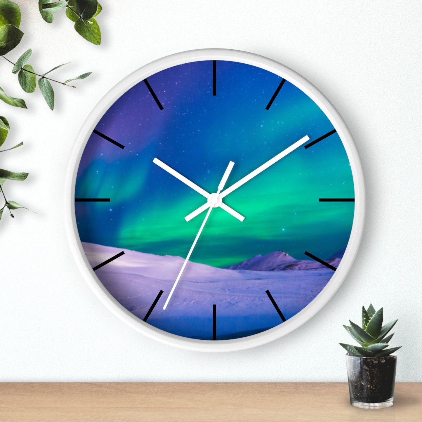 Wall Clock, Cold Ocean Lights/Peacock, Hands/Base Variants