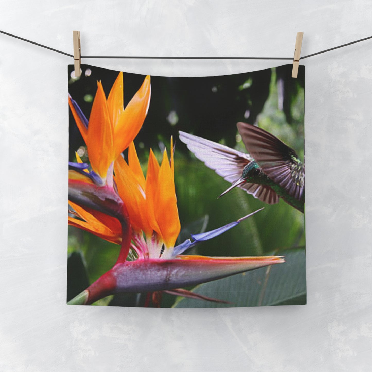 Face Towel - Bird of Paradise / Hummer