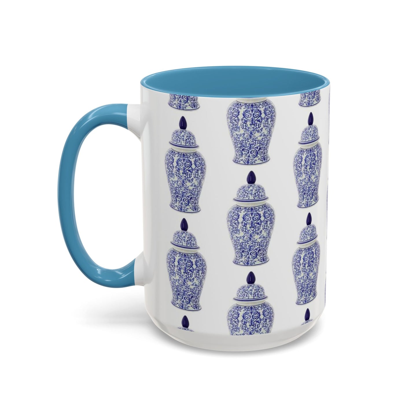 Accent Coffee Mug (11, 15oz), Blue Ginger Jar, Various Colors