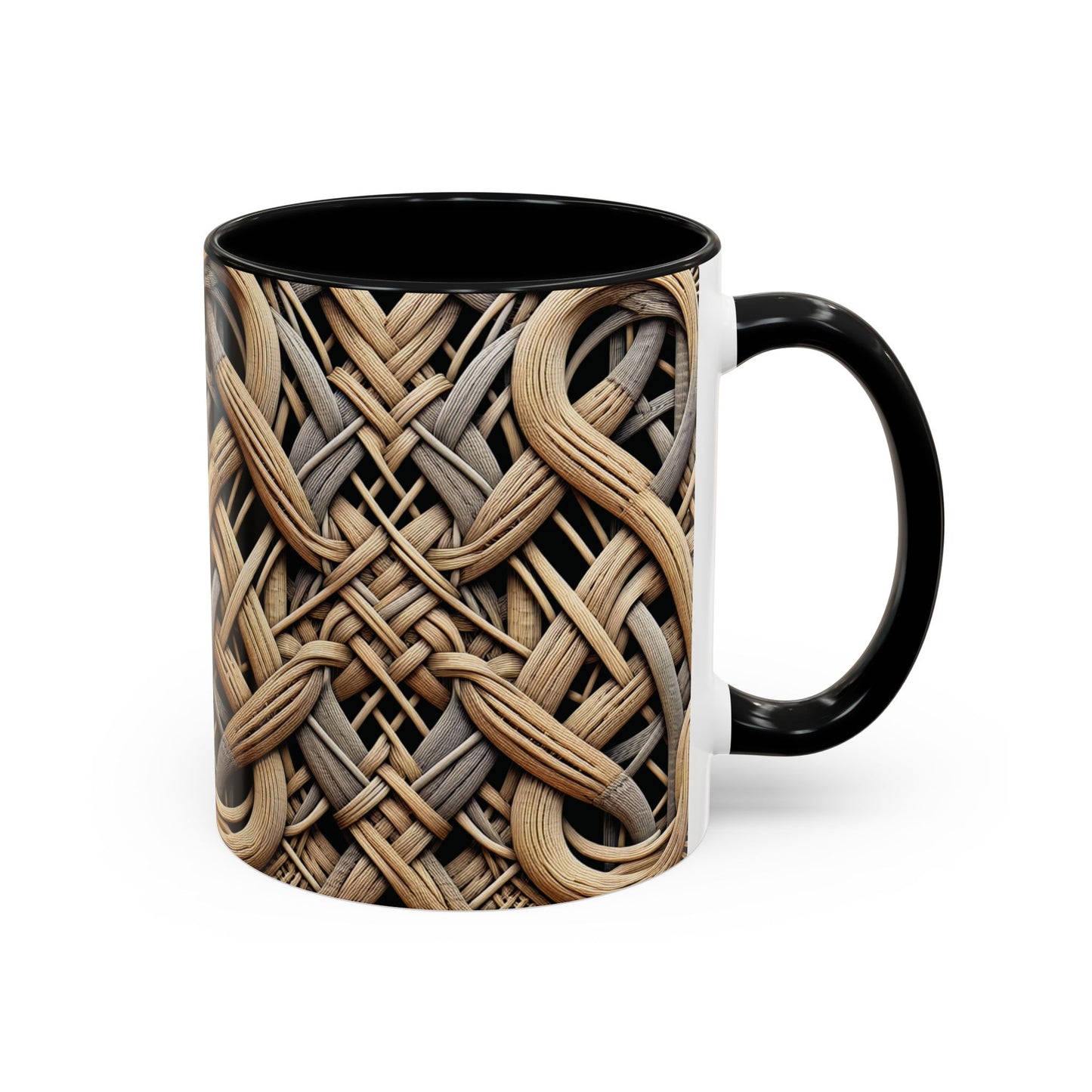 Accent Coffee Mug (11, 15oz), 8 Colors - Beach Wicker