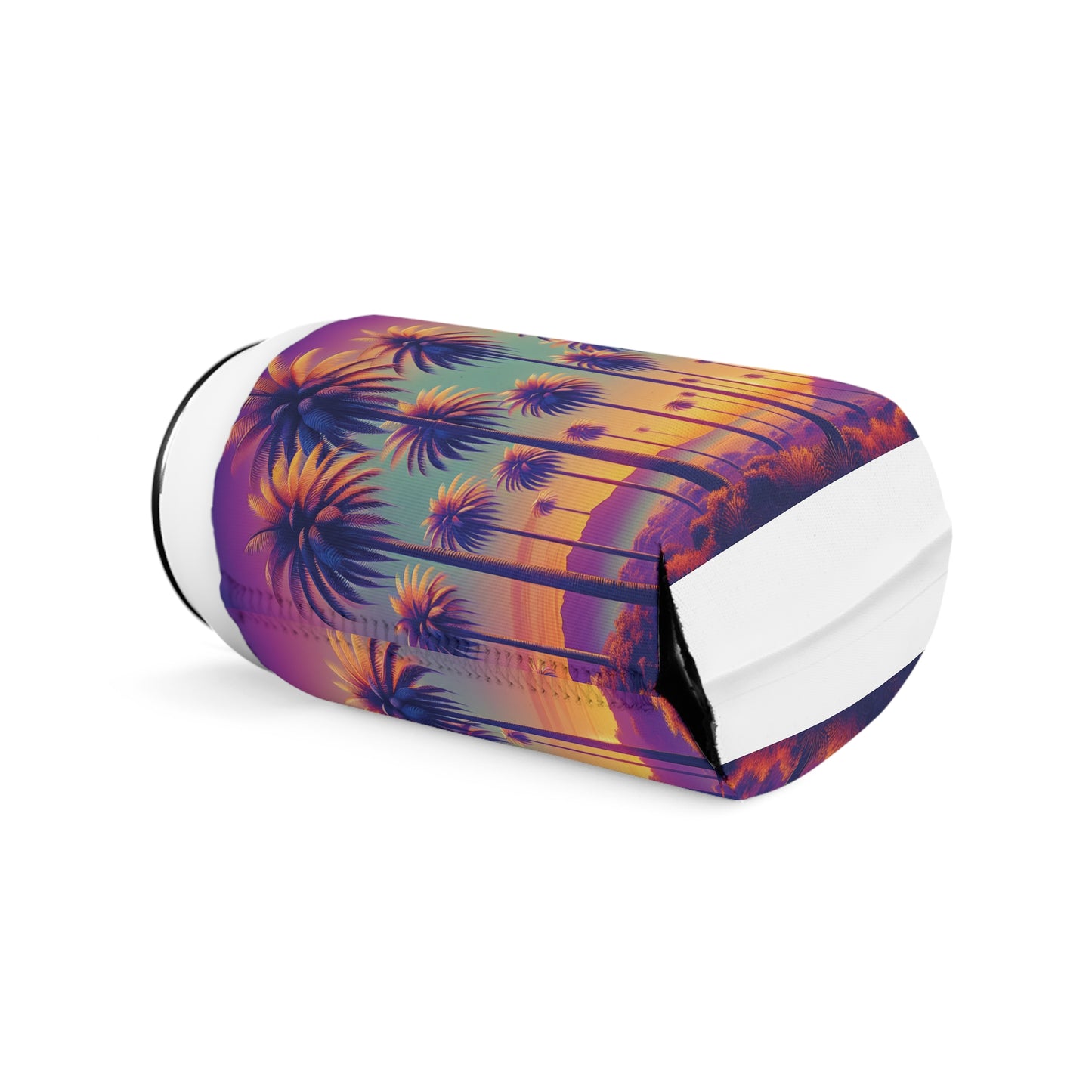 Sunset Palms Can Cooler Sleeve - Perfect for Outdoor Picnics