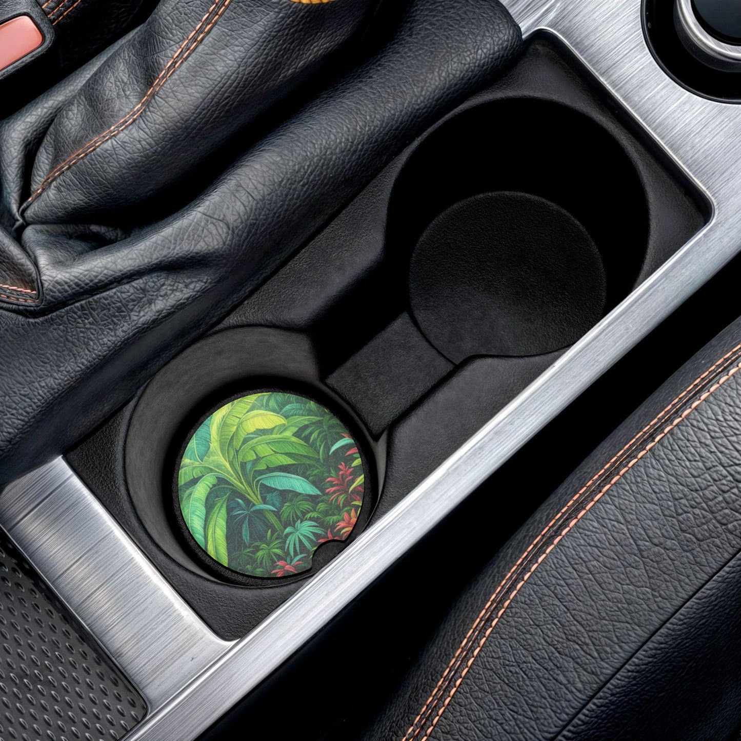 Soapstone Car Coaster - Rainforest Sleeping Spot