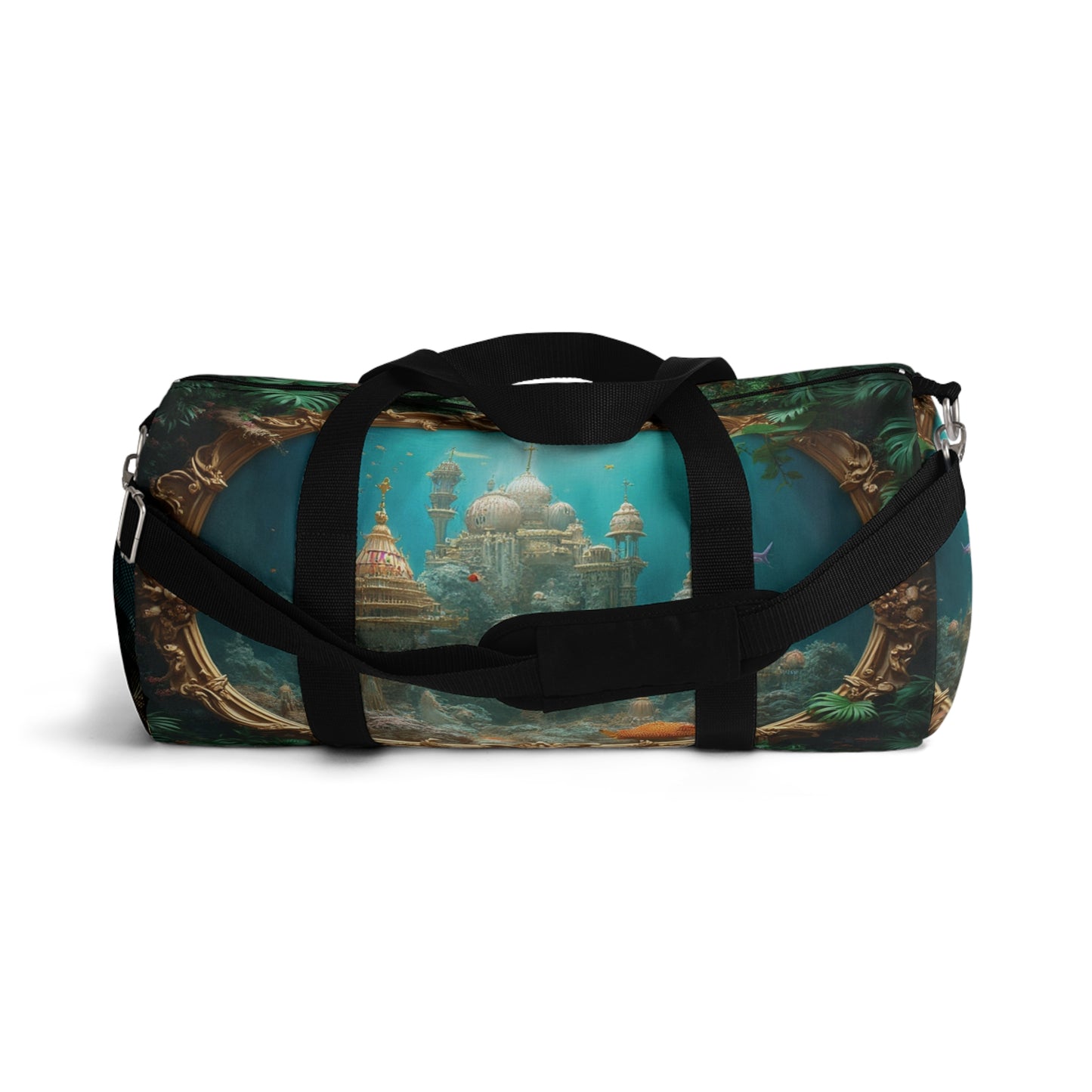 Tropical Duffel Bag - Perfect for Travel and Gym / Mermaid Palace, Aegean Sea