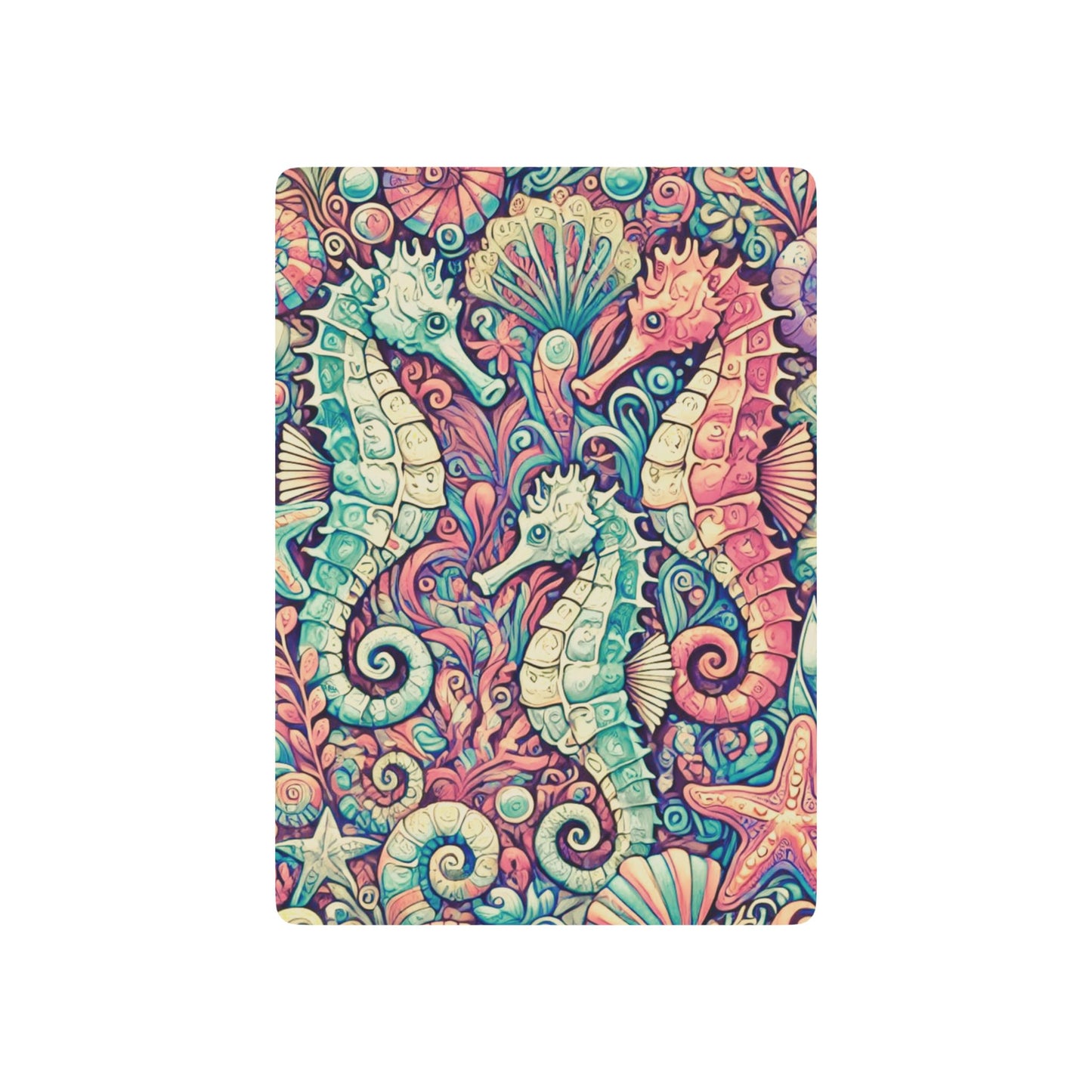 Poker Playing Cards - Seahorse Trio, Retro