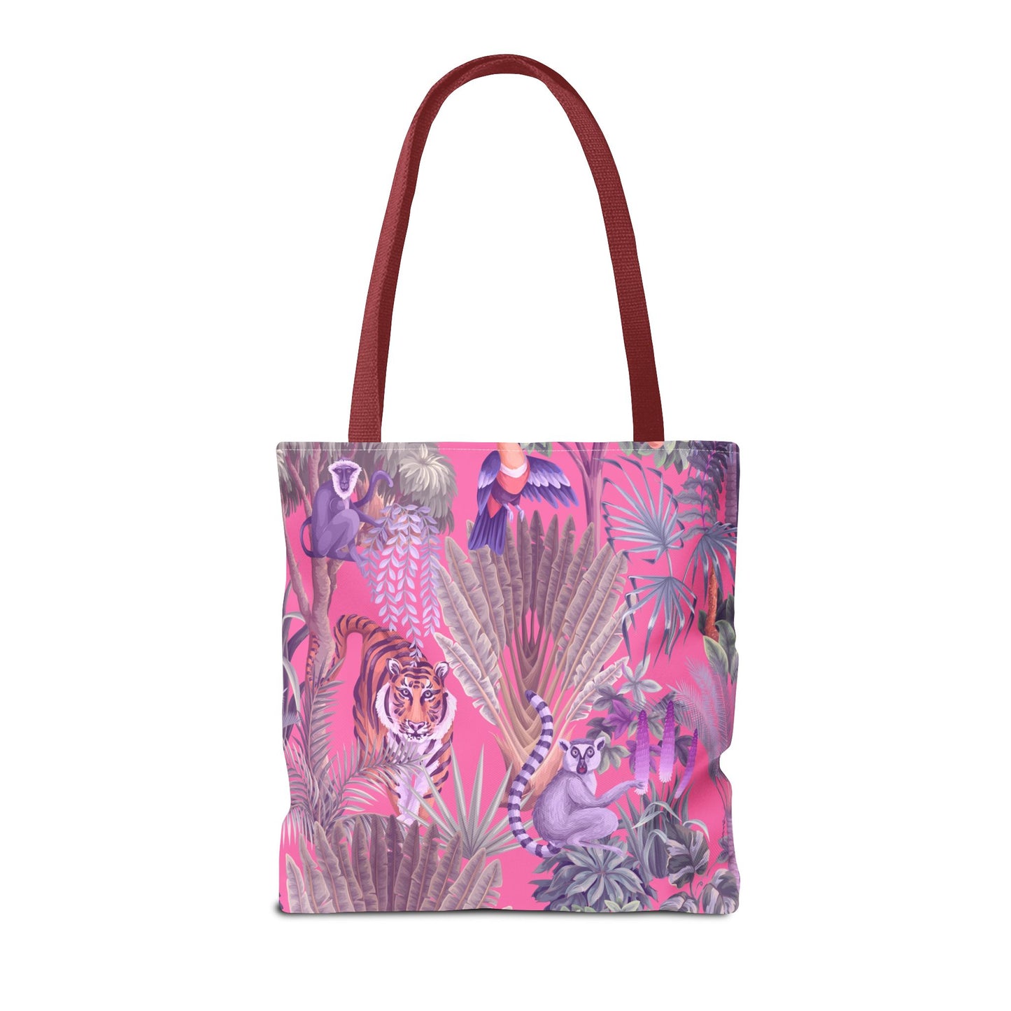 Tiger Haven, Pink Tote Bag - 3 Sizes