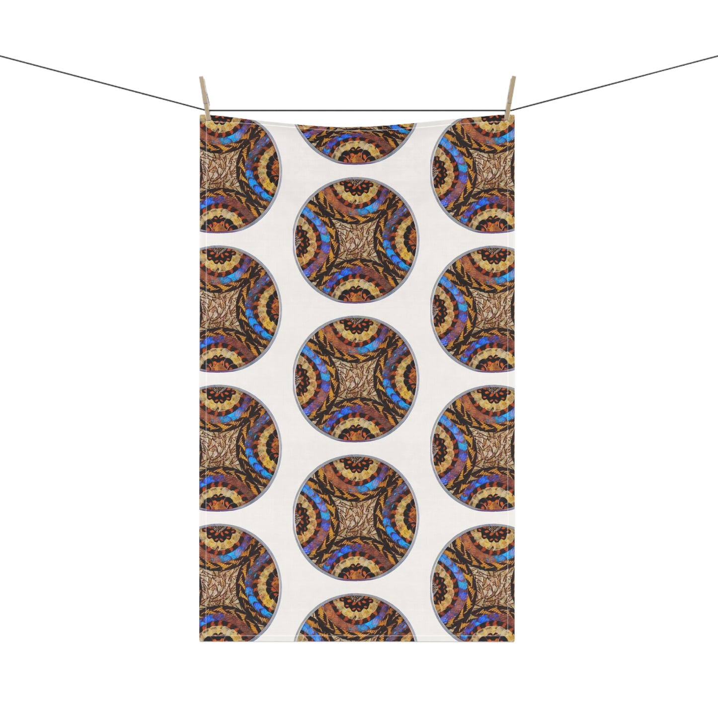 Tea Towels (cotton, poly), Real Butterfly Wing Plate #3