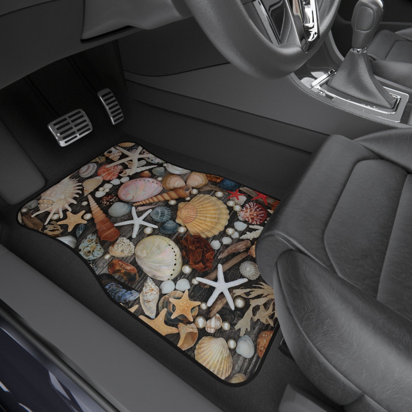 Coastal Seashell Collection Front Car Mats - SET of 2