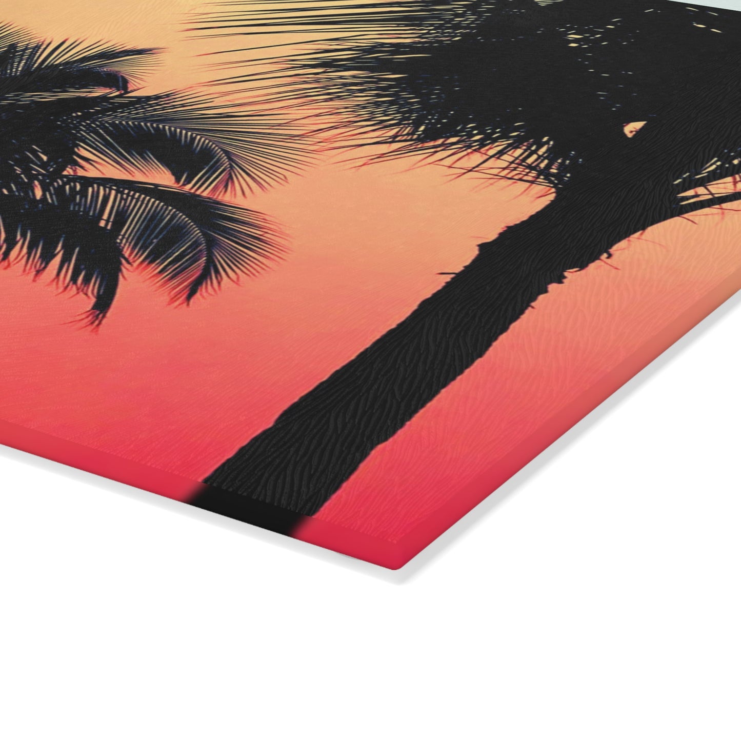 Glass Cutting Board, 2 sizes - Palm Glow