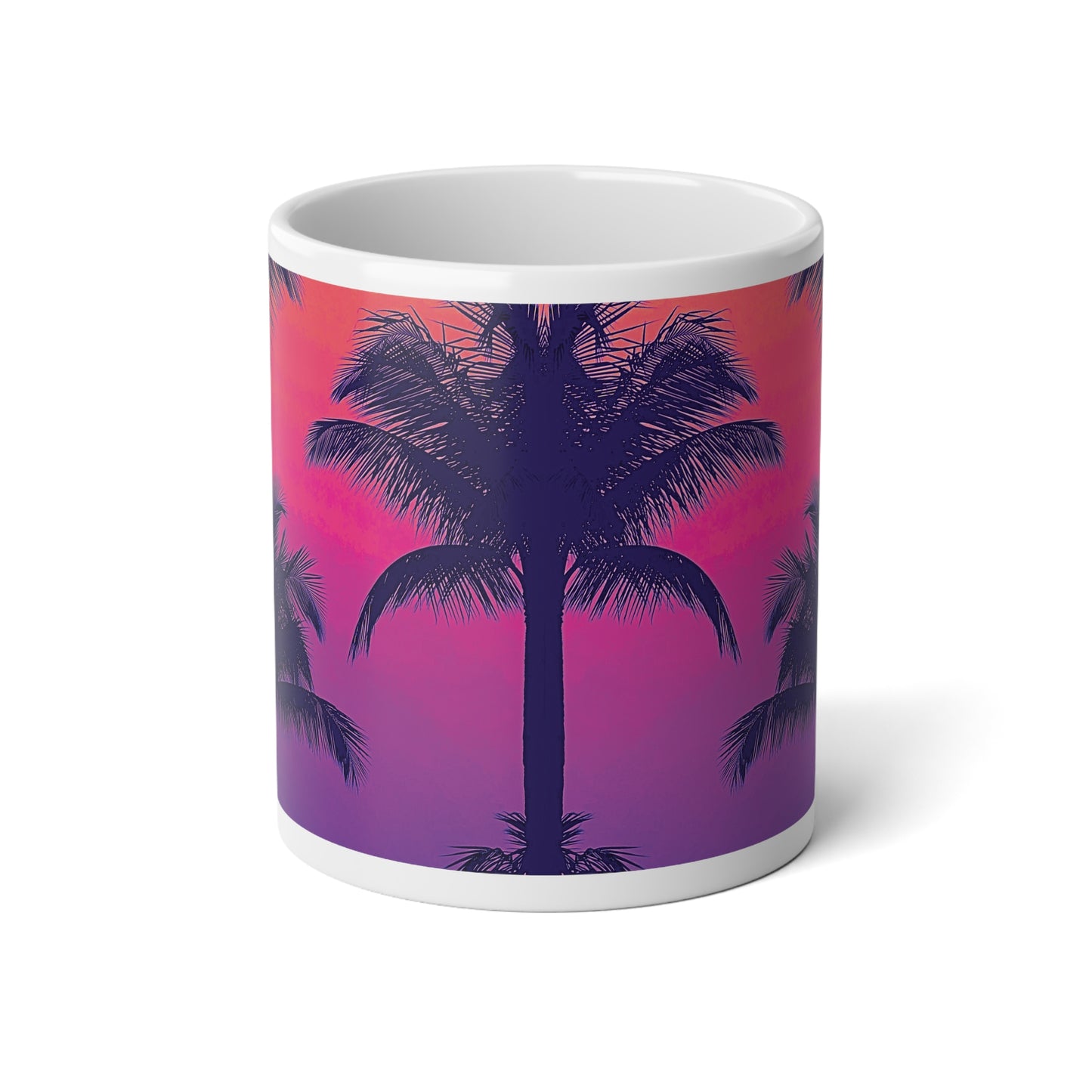 Jumbo Mug, 20oz, Palm Glow Pop | Tropical Coffee Cup