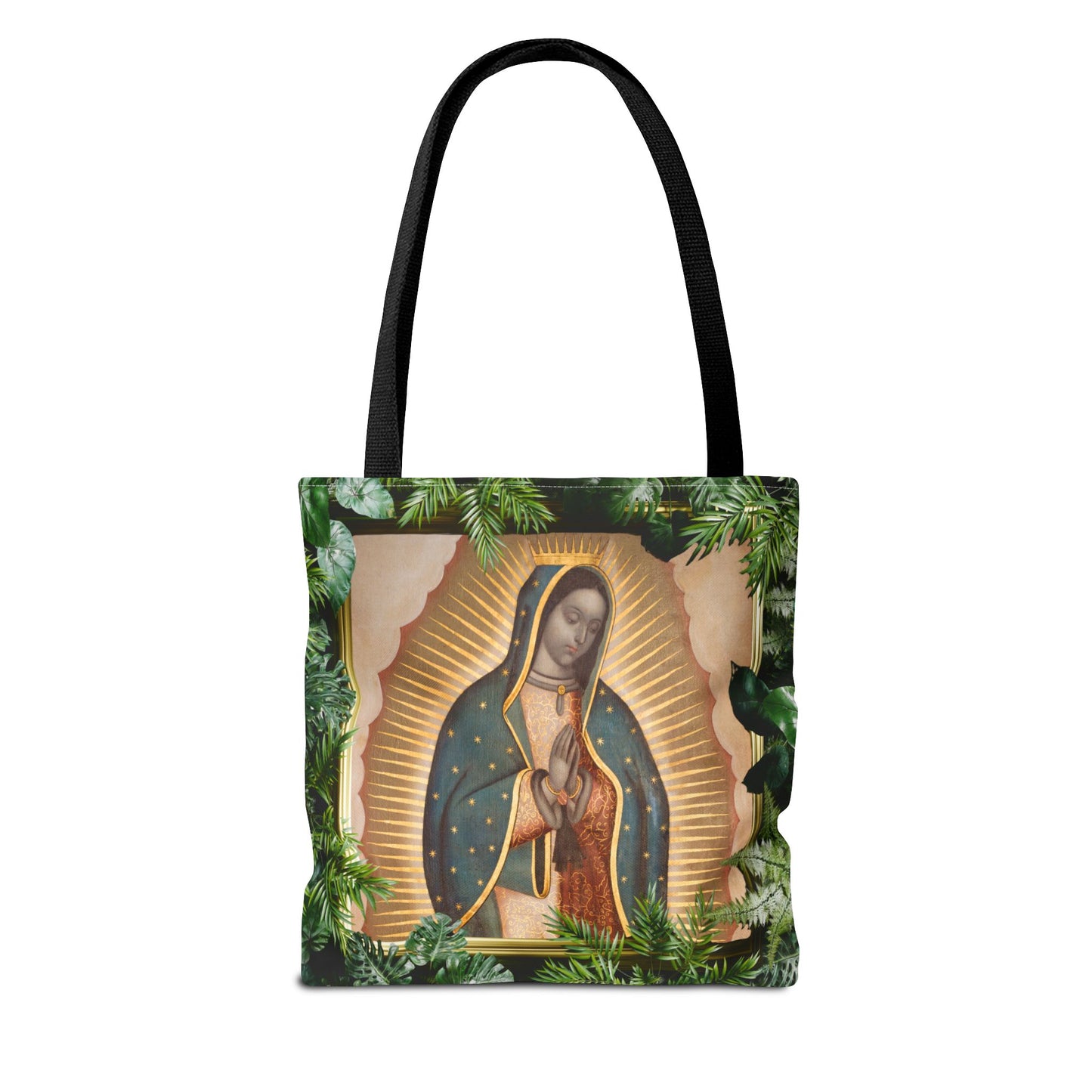 Religious Our Lady of Guadalupe Tropical Tote Bag - 3 Sizes