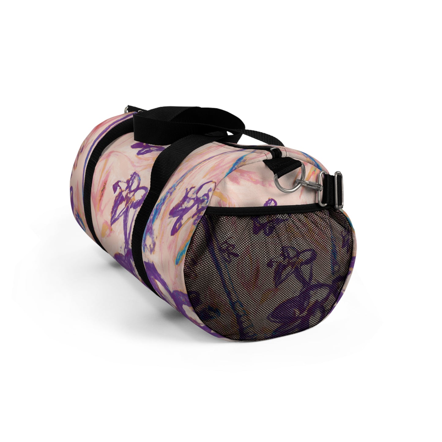 Tropical Rainforest Duffel Bag - Perfect for Travel and Gym / Tropical Doodles, Peach