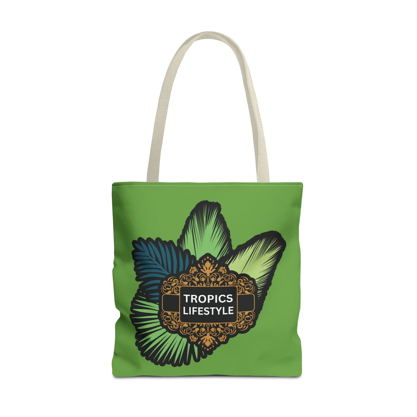 Elegant Tropics Lifestyle Logo Tote Bag - 3 Sizes, Green