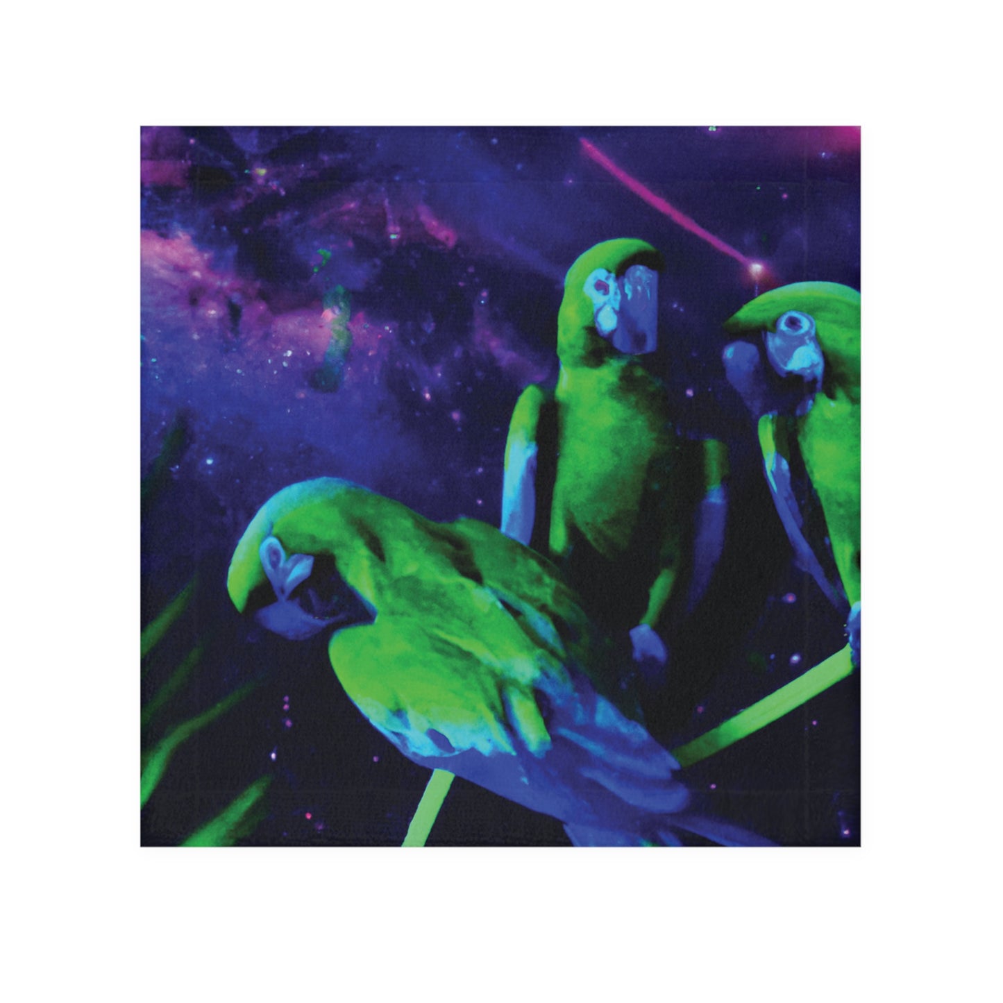 Face Towel - Galactic Parrot