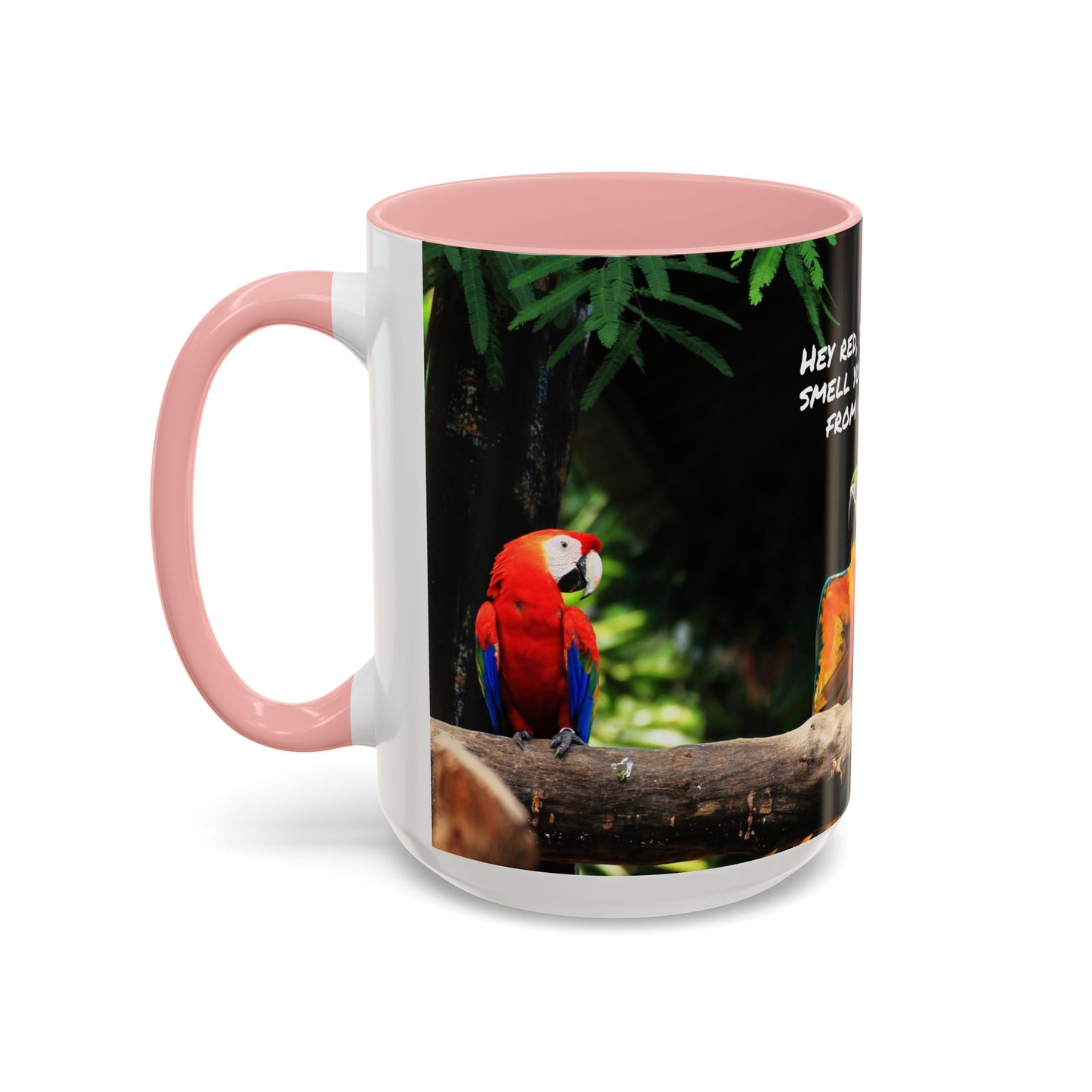 Parrot Accent Coffee Mug (11, 15oz), 8 Colors - Coffee Breath